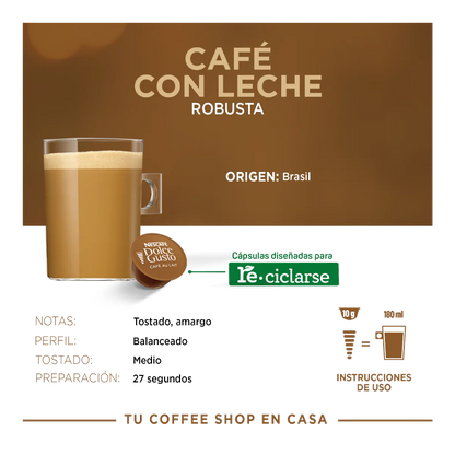 Latte 16 Cápsulas NESCAFÉ®