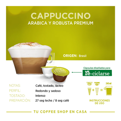 Cappuccino 16 Cápsulas NESCAFÉ®